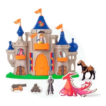 Conjunto Bonecos e Cenário - Castelo Medieval - Samba Toys