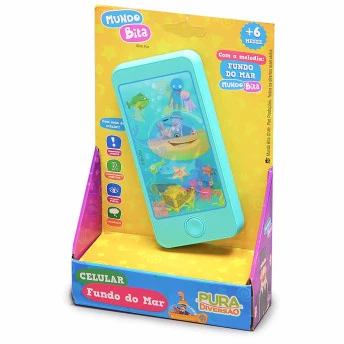 Celular Infantil Holográfico - Mundo Bita - Fundo do Mar - Yes Toys