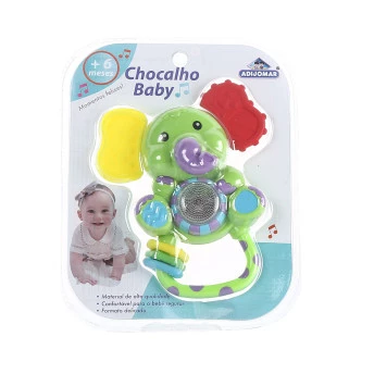 Chocalho Baby Elefante com Som e Luz Colorido - Adijomar