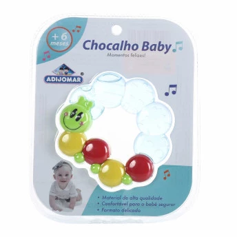 Chocalho e Mordedor - Baby - Centopeia - Colorida - Adijomar