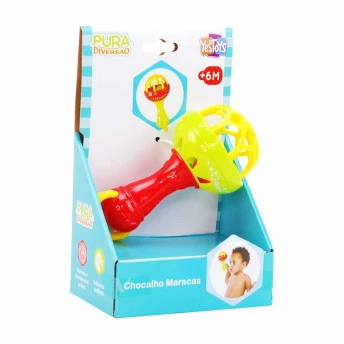 Chocalho Maracas para Bebê - Pura Diversão - Colorido - Yes Toys