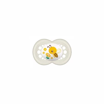 Chupeta - SkinSoft - Garden - 6m - Abelhinha - Neutra - MAM