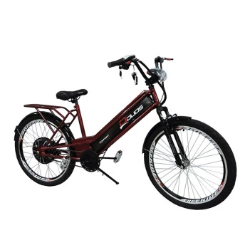Bicicleta Elétrica Confort 800W Lithium Cereja - Duos Bike