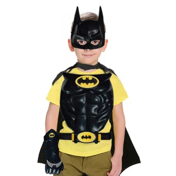 Conjunto e Fantasia - Máscara - Capa - Batman - Liga da Justiça - Rosita