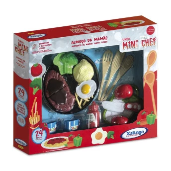 Conjunto Cozinha e Comidinha - Mini Chef - Almoço da Mamãe - Xalingo