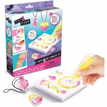 Conjunto Bijuterias Infantil- Style 4 Ever - Crystal Gel - Kit de Joias - Fun Divirta-se