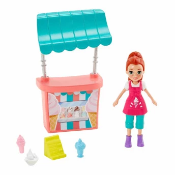 Conjunto e Boneca - Polly Pocket - Barraca de Sorvete da Lila - Mattel