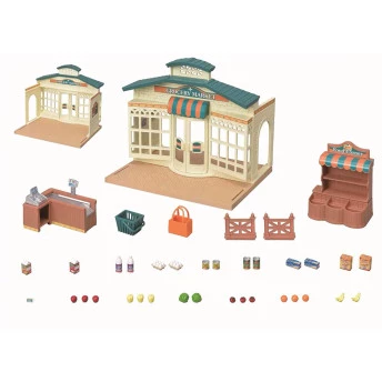Conjunto e Cenário - Sylvanian Families - Mini Mercado - Epoch