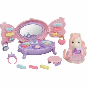 Conjunto e Figura - Sylvanian Families - Penteadeira da Pônei - Epoch Magia