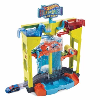 Conjunto e Veículo - Hot Wheels City - Lava Rápido Acrobático - Muda de Cor - Mattel