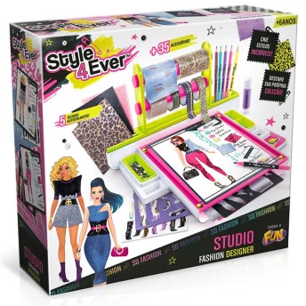 Conjunto Estilista Infantil - Style 4 Ever - Studio Fashion Designer - Fun Divirta-Se