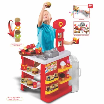 Conjunto Infantil - Lanchonete Magic - 29 Acessórios - Magic Toys
