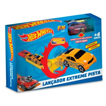 Conjunto Lançador e Pista - Hot Wheels - Extreme - Fun Divirta-se
