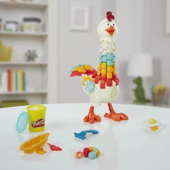 Conjunto Massa de Modelar - Play-Doh Animal Crew - Galinha - Hasbro