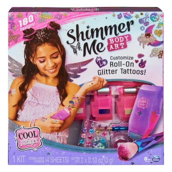 Conjunto Tatuagem Infantil - Cool Maker Shimmer Me - 180 Adesivos - Sunny Brinquedos