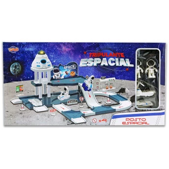 Conjunto Veículos e Mini Bonecos - Tripulante Espacial - Posto - Toyng