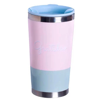 Copo com Tampa - 400ml - Gratidão - Zonacriativa