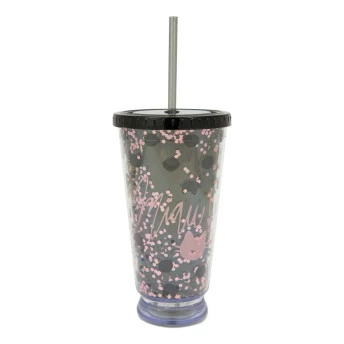 Copo LED com Canudo - 472ml - Miau - Gatinha - Uatt