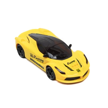 Veículo com Luz e Som - Last Car - Bate e Volta - Amarelo - DM Toys