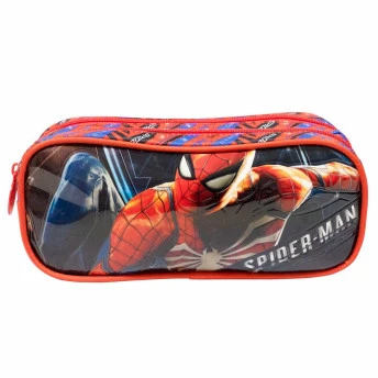 Estojo Infantil Escolar Duplo - Marvel - Homem-Aranha R - Xeryus