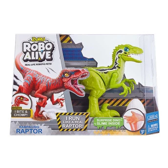 Figura Eletrônica - Robô Alive - Rampaging Velociraptor - Verde - Candide