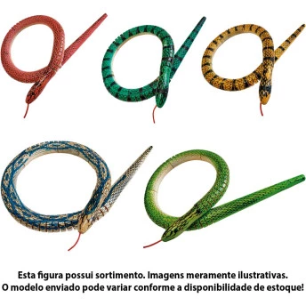 Figura de Madeira - Cobra - Lelê - Sortida - Toyng