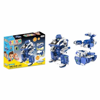 Figura de Montar - Steam - Robô Solar 3 em 1 - 15 peças - Xalingo 
