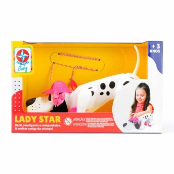 Figura de Puxar - Cachorrinha Lady Star - Estrela Baby