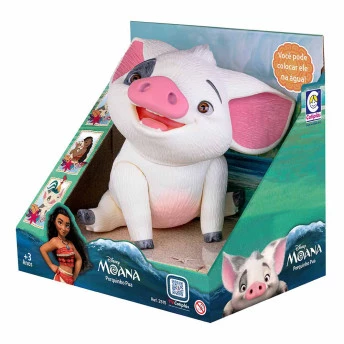 Figura de Vinil - 22 cm - Disney - Moana - Porquinho Puá - Cotiplás