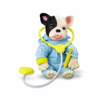 Figura de Vinil - Filhotinho - Bebê Pet Reborn - Hora do Veterinário - Roma