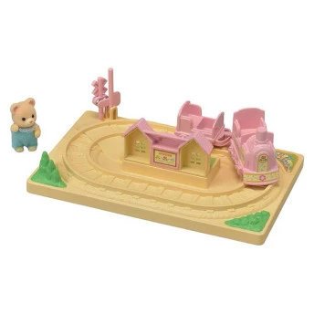 Figura e Cenário - Sylvanian Families - Trenzinho do Bebê - Epoch