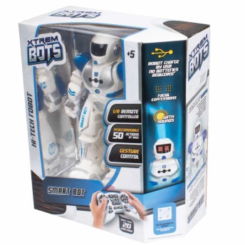 Figura Eletrônica - XTrem Bots Robô - Smart Bot - 50 Ações - Fun Divirta-se