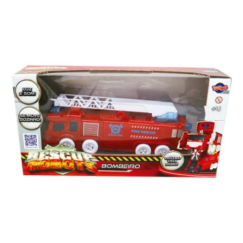Figura Interativa - 2 em 1 - Rescue Robots - Bombeiro - Toyng