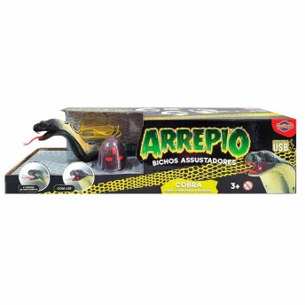 Figura Interativa - Arrepio - Cobra Naja com Controle Remoto - Toyng