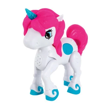 Figura Eletrônica - Baby Unicórnio com Luz e Som - Branco - DM Toys