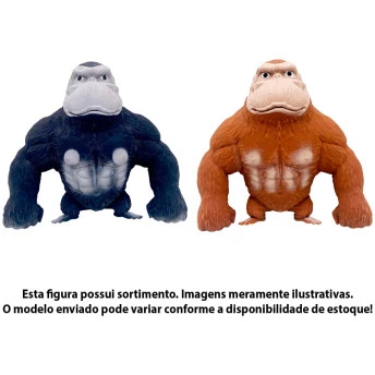 Figura que Estica - 14 cm - Gorila Estica - Sortido - DM Toys