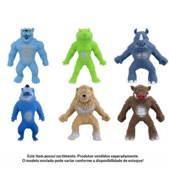 Figura que Estica - 14 cm - Stretchapalz Animal - Sortidos - Sunny Brinquedos