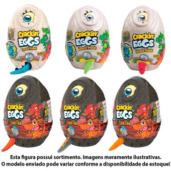 Pelúcia Interativa Surpresa - Ovo Crackin Eggs - Sortido - Toyng