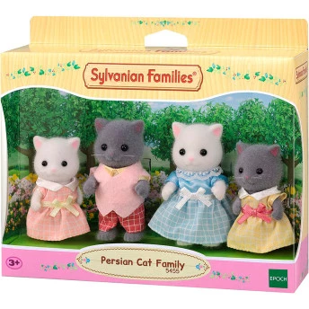 Figuras - Sylvanian Families - Família Gatos Persas - Epoch Magia