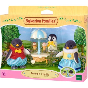 Figuras com Acessórios - Sylvanian Families - Família Pinguins - Epoch Magia
