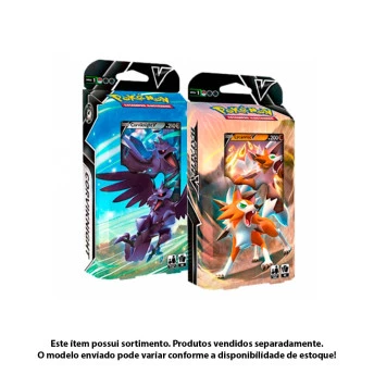 Jogo de Cartas - Pokemon - Deck Batalha V - 60 cartas - Sortido - Copag
