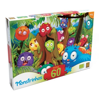 Puzzle 60 peças Monstrinhos - Grow