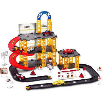 Conjunto Pista e Veículo - Garagem com 3 Andares - Pais e Filhos