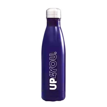 Garrafa Alumínio - Térmica - 22 cm - 500ml - Up4you - Azul - Luxcel