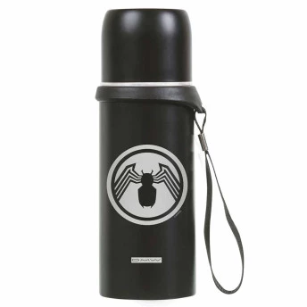 Garrafa Infantil Aço - Térmica - 350 ml - Marvel - Venom Logo - Dermiwil