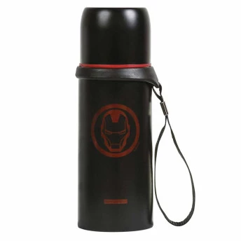 Garrafa Infantil Aço - Térmica - 350 ml - Marvel Avengers - Homem de Ferro - Dermiwil
