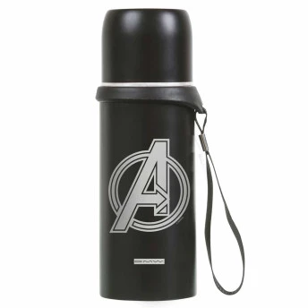 Garrafa Infantil Aço - Térmica - 350 ml - Marvel Avengers Logo - Dermiwil