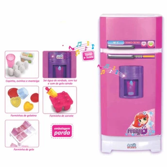 Geladeira Mágica Super Infantil - Meg - Sai Água de Verdade - Magic Toys
