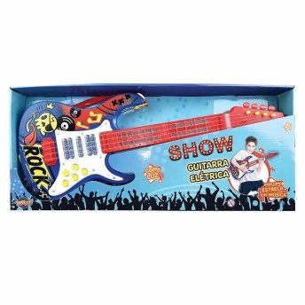 Guitarra Infantil Musical - Show - Rock - Azul - Toyng
