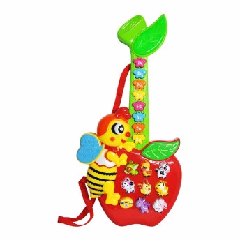 Guitarra Musical Infantil - Guitarrinha Abelha - DM Toys